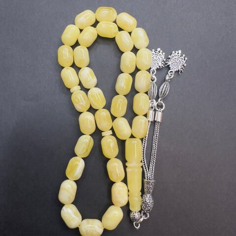 Akça Kaliningrad Damla Kehribar Kapsül Tespih 6,5*9,5 (mm)