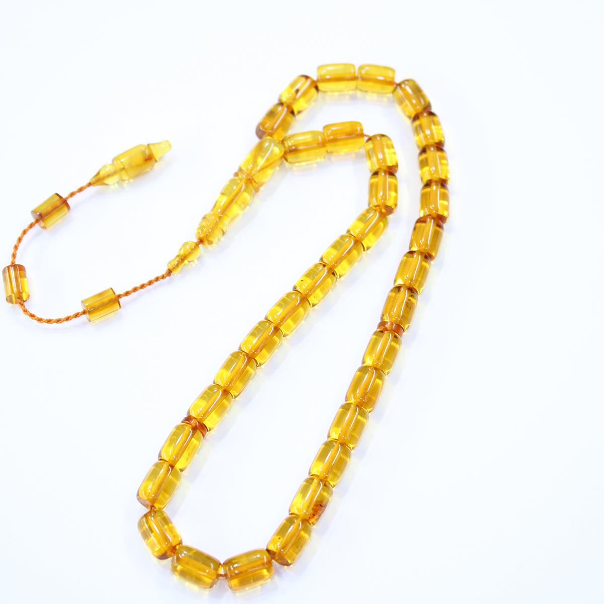 Kapsül Şeffaf Ukrayna Damla Kehribar Tespih 7,5*10 (mm)