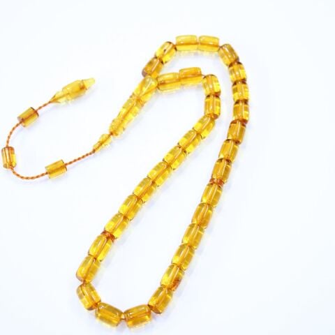 Kapsül Şeffaf Ukrayna Damla Kehribar Tespih 7,5*10 (mm)