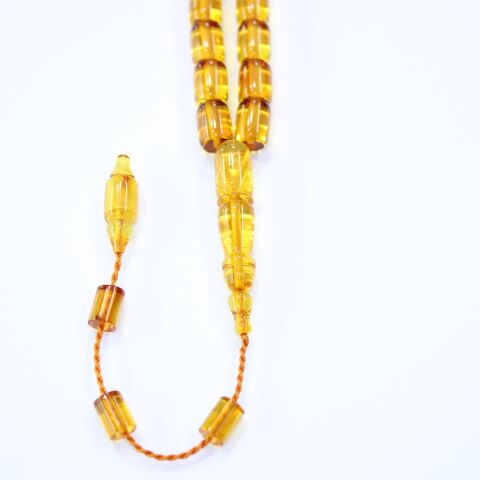 Kapsül Şeffaf Ukrayna Damla Kehribar Tespih 7,5*10 (mm)