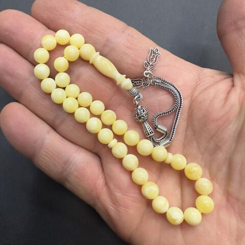 Akça Kaliningrad Damla Kehribar Küre Tespih 6,5 (mm)