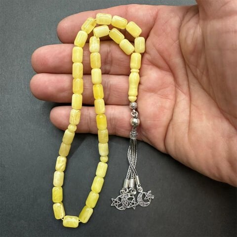 Kaliningrad Damla Kehribar Tespih 6*9 (mm)