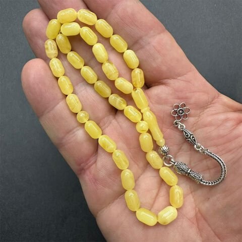 Kaliningrad Damla Kehribar Tespih 5,5*9 (mm)