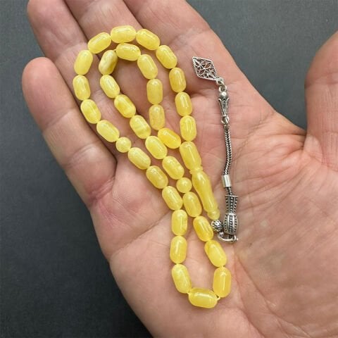 Kaliningrad Damla Kehribar Tespih 5,5*9 (mm)-1