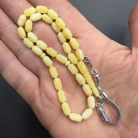 Akça Kaliningrad Damla Kehribar Kapsül Tespih 5*9 (mm)