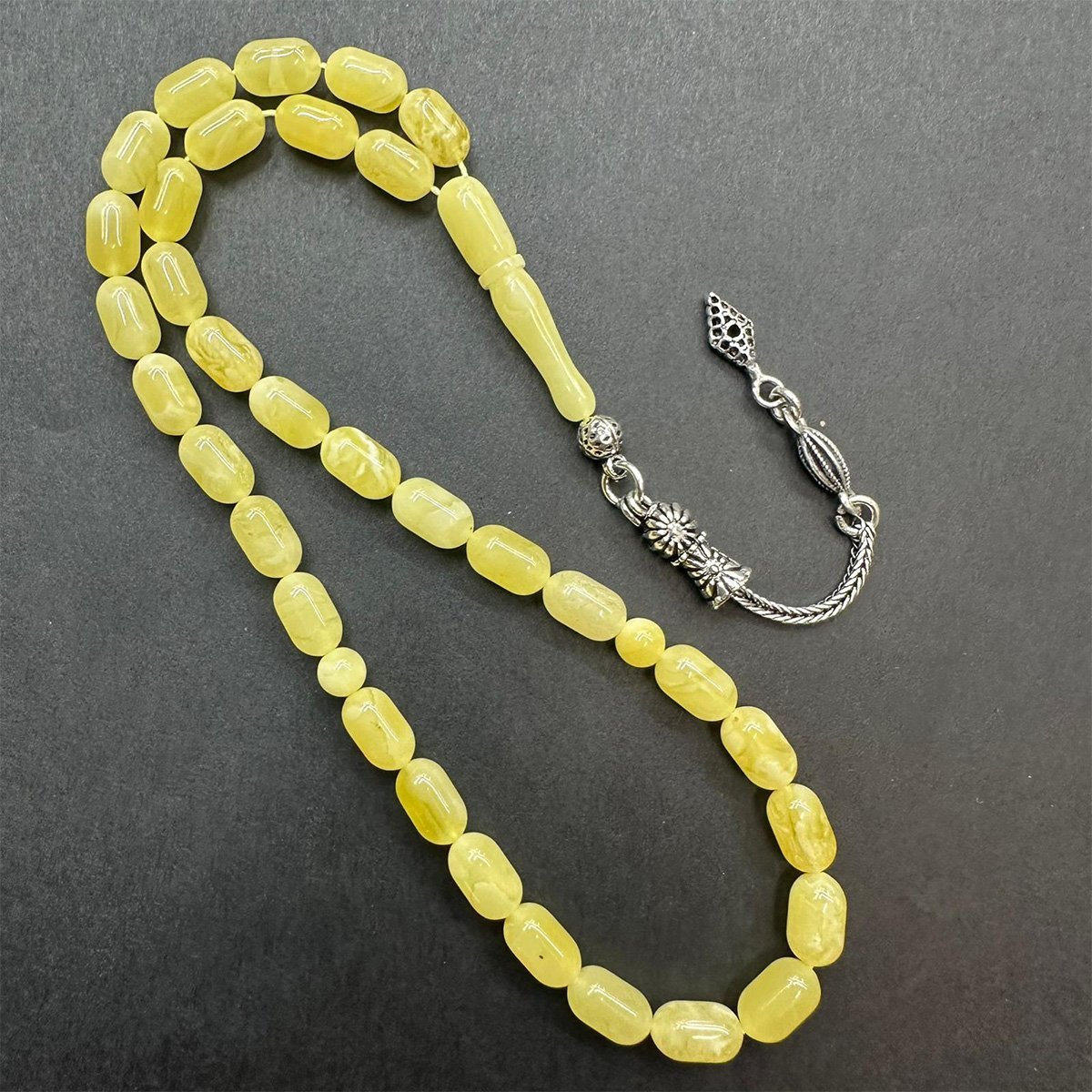 Kaliningrad Damla Kehribar Tespih 5,5*9 (mm)-3