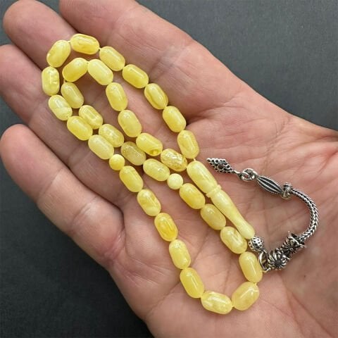 Kaliningrad Damla Kehribar Tespih 5,5*9 (mm)-3