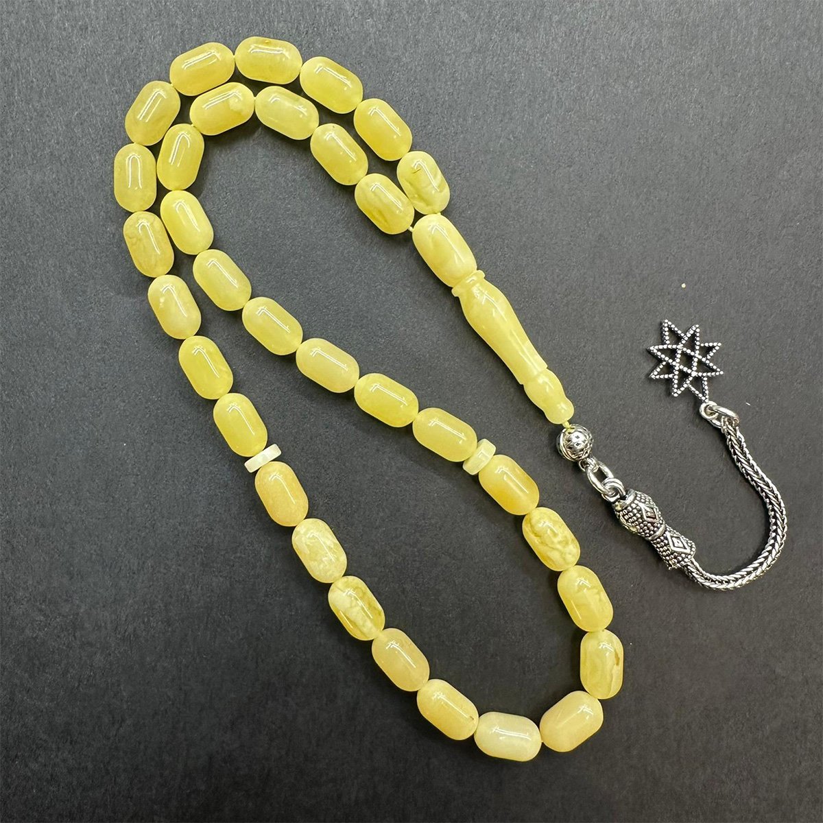 Kaliningrad Damla Kehribar Tespih 5,5*9 (mm)-4