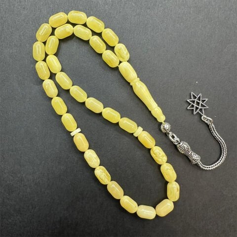 Kaliningrad Damla Kehribar Tespih 5,5*9 (mm)-4