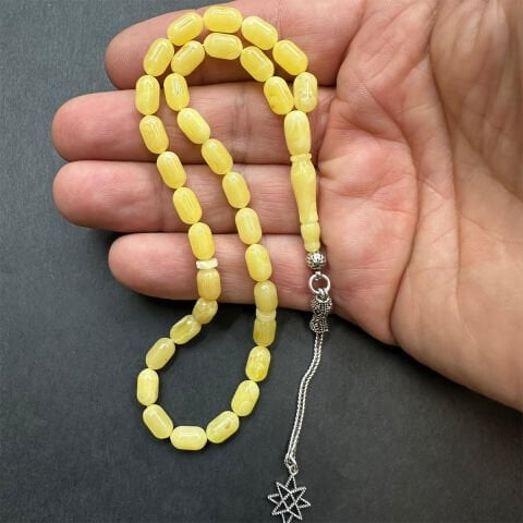 Kaliningrad Damla Kehribar Tespih 5,5*9 (mm)-4