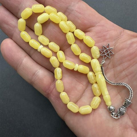 Kaliningrad Damla Kehribar Tespih 5,5*9 (mm)-4