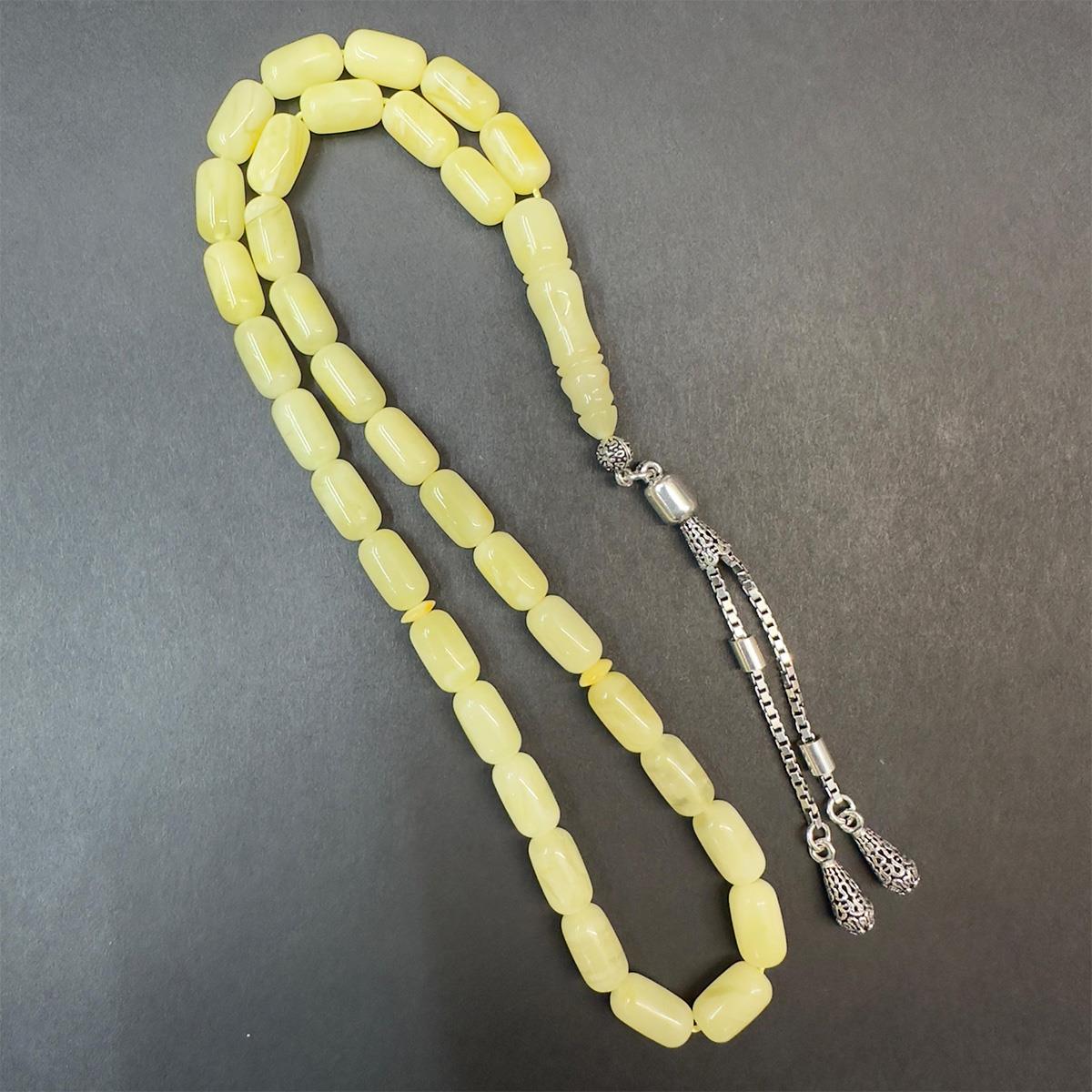 Kaliningrad Damla Kehribar Kaspül Tespih 6*10,5 (mm)