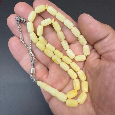 Kaliningrad Damla Kehribar Kaspül Tespih 6*10,5 (mm)