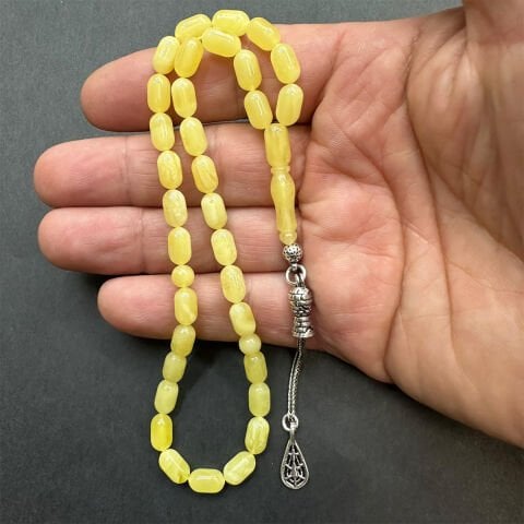 Kaliningrad Damla Kehribar Tespih 5,5*9 (mm)-5