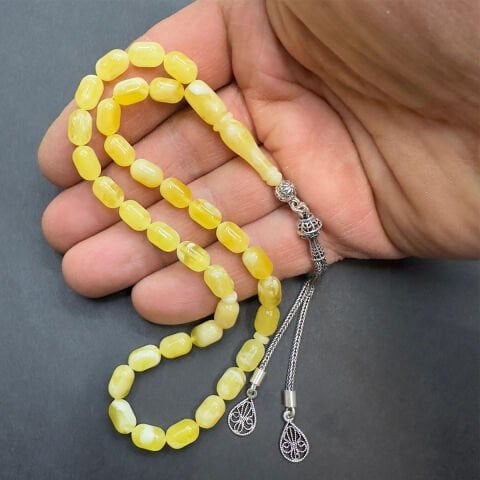 N.N Kaliningrad Damla Kehribar Kapsül Tespih 6*9 (mm)