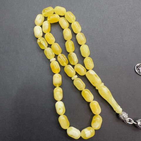 N.N Kaliningrad Damla Kehribar Kapsül Tespih 6*9 (mm)