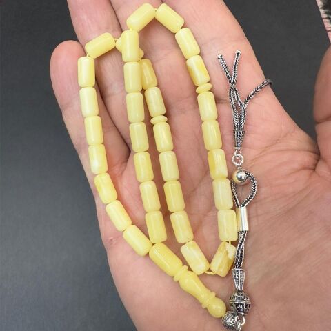 Akça Kaliningrad Damla Kehribar Kaspül Tespih 6*10,5 (mm)