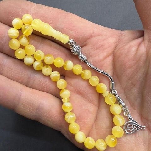 N.N Kaliningrad Damla Kehribar Küre Tespih 6,5 (mm)