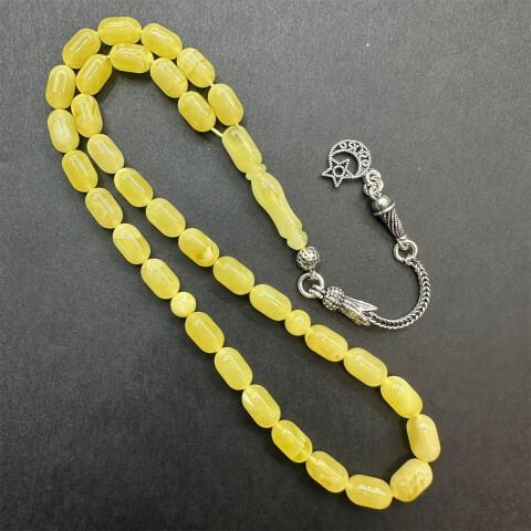 Kaliningrad Damla Kehribar Tespih 5,5*9 (mm)-6