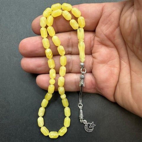 Kaliningrad Damla Kehribar Tespih 5,5*9 (mm)-6