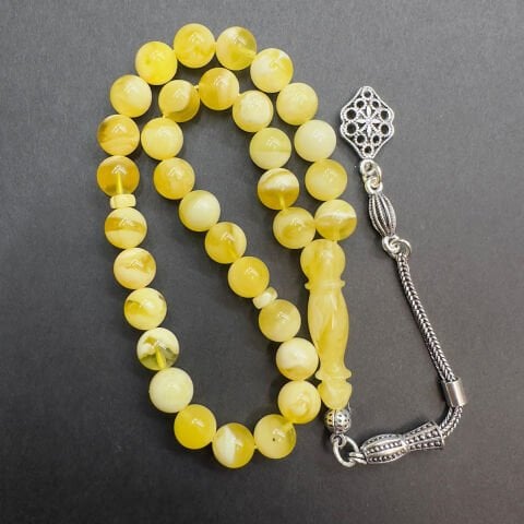 N.N Kaliningrad Damla Kehribar Küre Tespih 7 (mm)