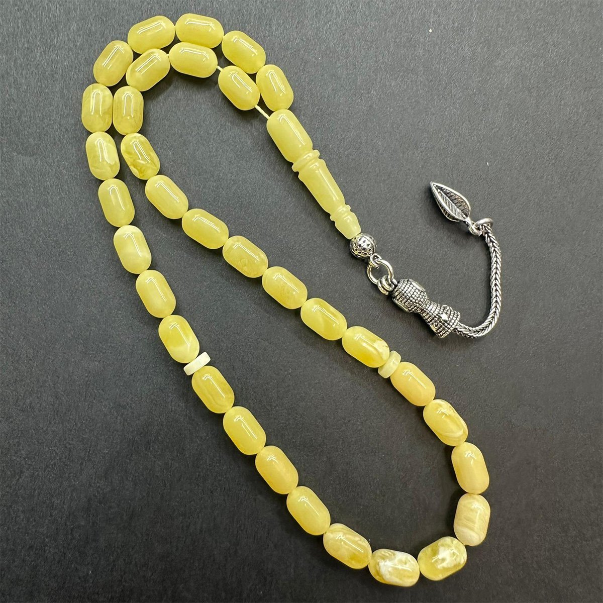 Kaliningrad Damla Kehribar Tespih 5,5*9 (mm)-7