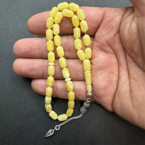 Kaliningrad Damla Kehribar Tespih 5,5*9 (mm)-7