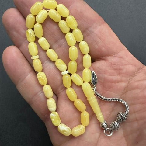 Kaliningrad Damla Kehribar Tespih 5,5*9 (mm)-7