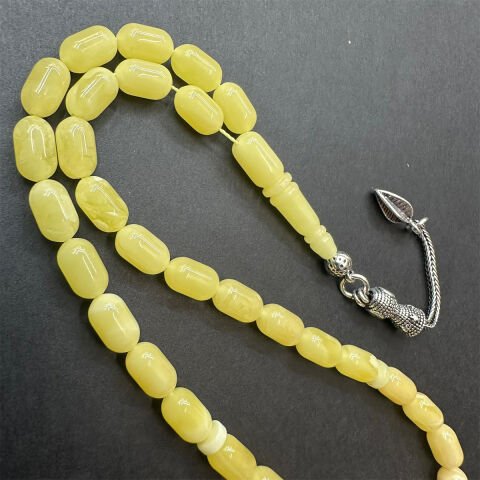 Kaliningrad Damla Kehribar Tespih 5,5*9 (mm)-7