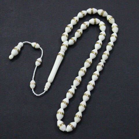 Sarmal Prinç İşlemeli Deve Kemiği Tespih 6*9,5 (mm)