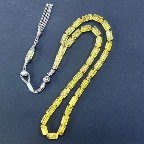 Kalem İşçilikli Kaliningrad Damla Kehribar Tespih 5,5*10 (mm)