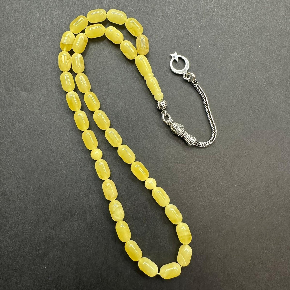 Kaliningrad Damla Kehribar Tespih 5,5*9 (mm)-8