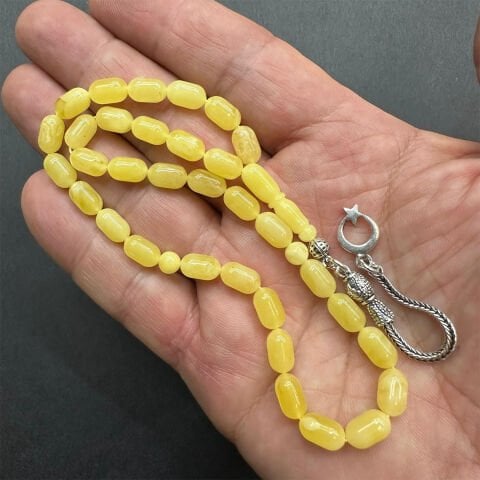 Kaliningrad Damla Kehribar Tespih 5,5*9 (mm)-8