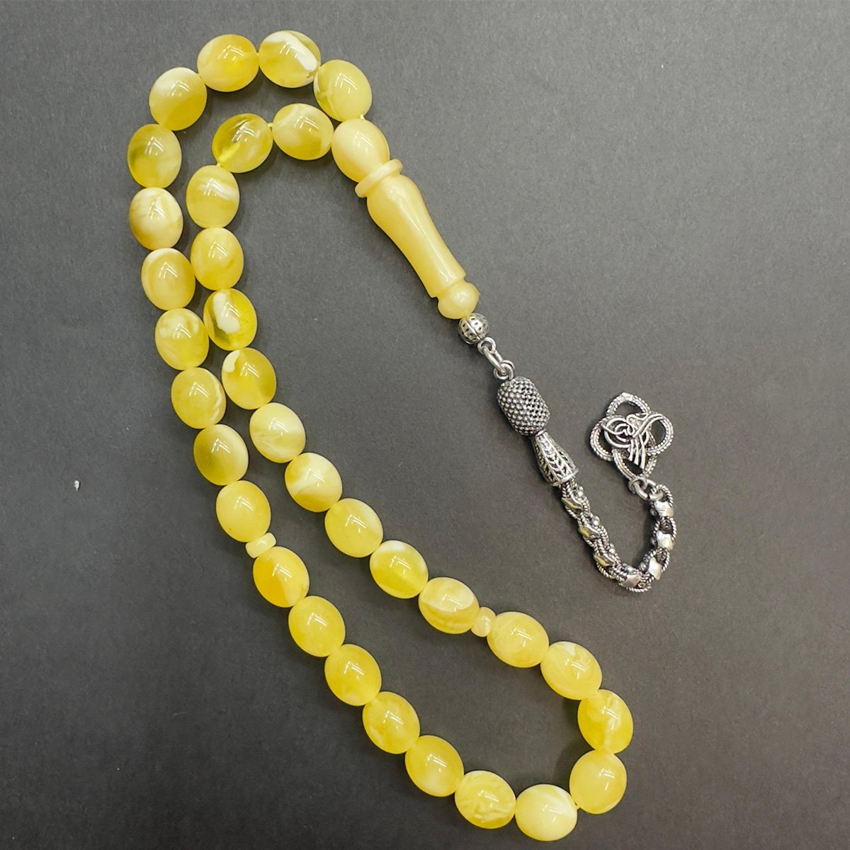 N.N Kaliningrad Damla Kehribar Beyzi Tespih 7,5*9 (mm)