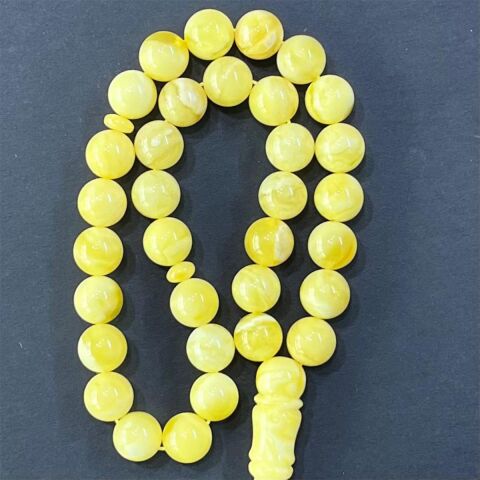 Akça Kaliningrad Damla Kehribar Küre Tespih 9,3 (mm)