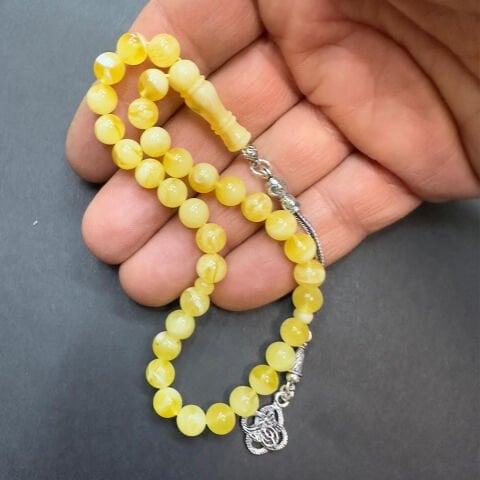 N.N Kaliningrad Damla Kehribar Küre Tespih 7 (mm)