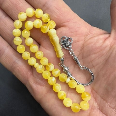 N.N Kaliningrad Damla Kehribar Küre Tespih 7 (mm)