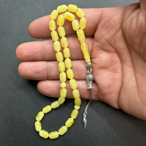 Kaliningrad Damla Kehribar Tespih 5,5*9 (mm)-9