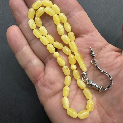 Kaliningrad Damla Kehribar Tespih 5,5*9 (mm)-9