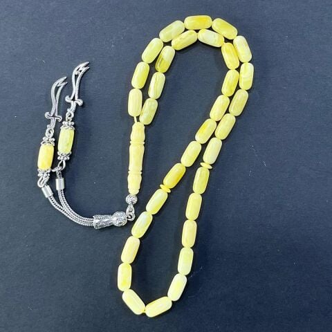 Kaliningrad Damla Kehribar Kapsül Tespih 5*10,5 (mm)-1