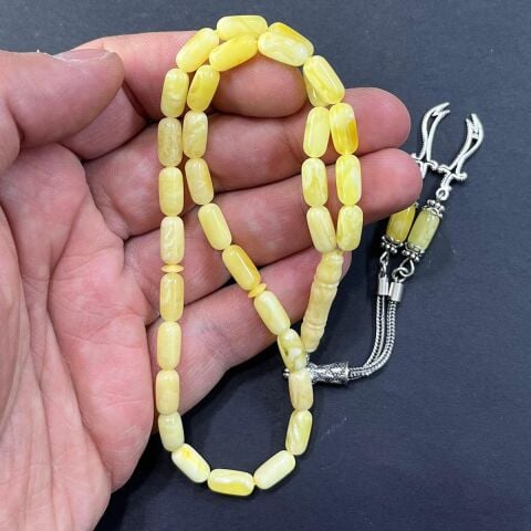 Kaliningrad Damla Kehribar Kapsül Tespih 5*10,5 (mm)-1