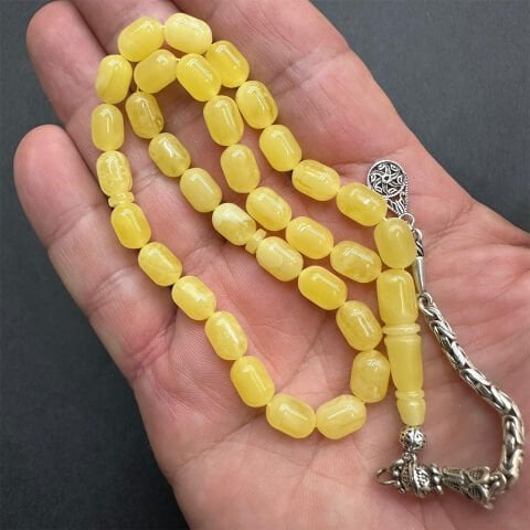 Kaliningrad Damla Kehribar Tespih 6.5*9.5 (mm)-1