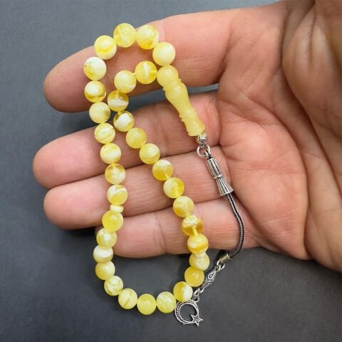 N.N Kaliningrad Damla Kehribar Küre Tespih 7 (mm)