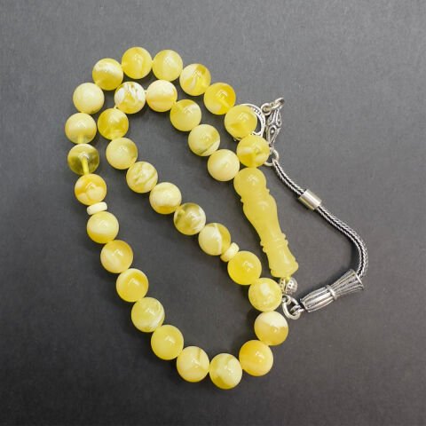 N.N Kaliningrad Damla Kehribar Küre Tespih 7 (mm)