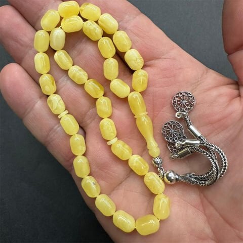 Kaliningrad Damla Kehribar Tespih 6.5*9.5 (mm)-2