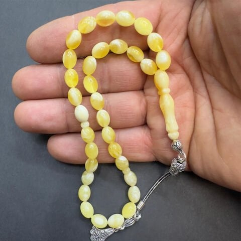 N.N Kaliningrad Damla Kehribar Beyzi Tespih 6,5*8,5 (mm)