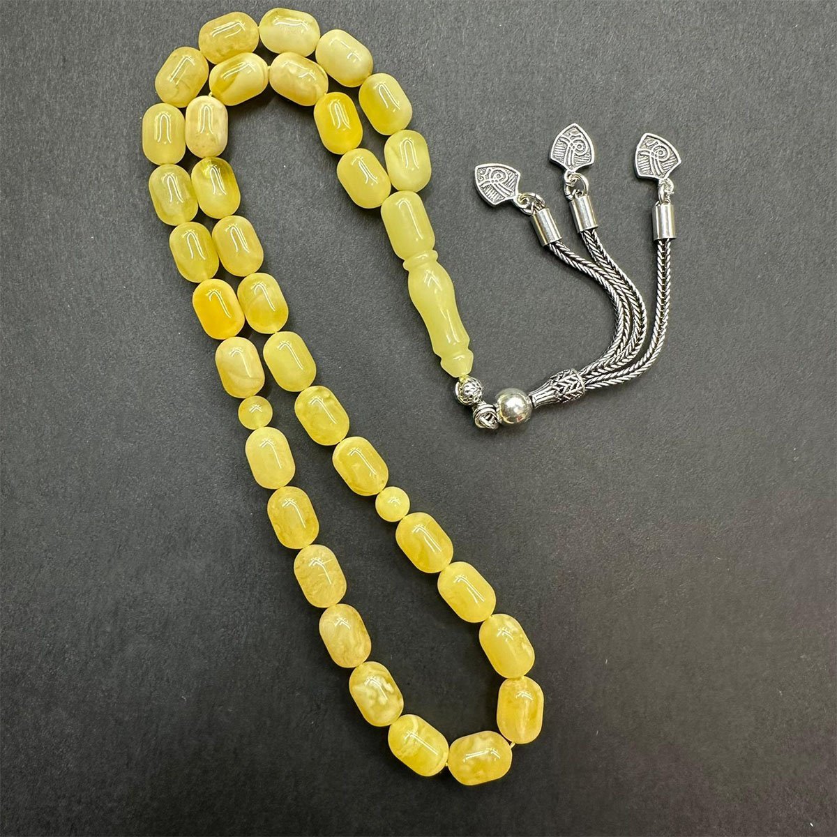 Kaliningrad Damla Kehribar Tespih 6.5*9.5 (mm)-3