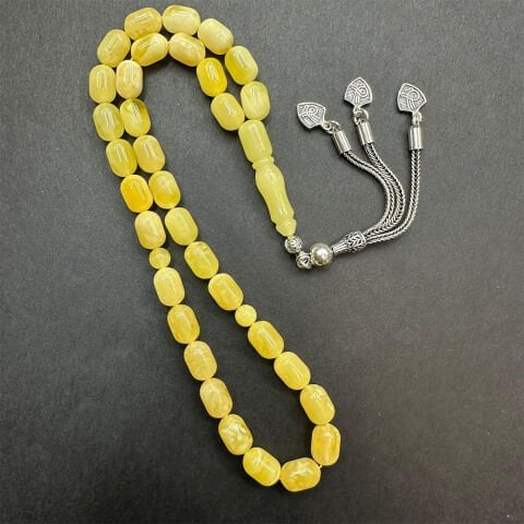 Kaliningrad Damla Kehribar Tespih 6.5*9.5 (mm)-3