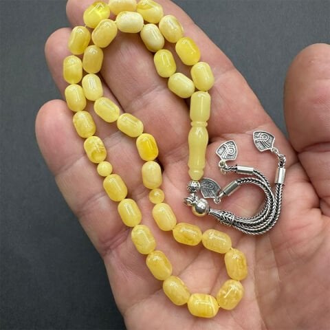 Kaliningrad Damla Kehribar Tespih 6.5*9.5 (mm)-3