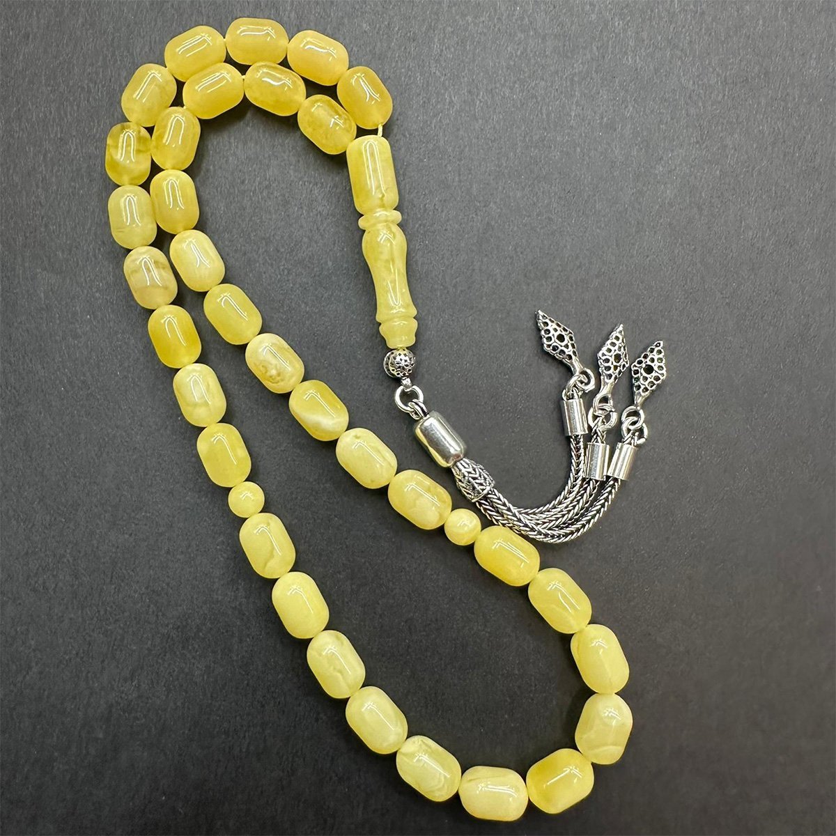 Kaliningrad Damla Kehribar Tespih 6.5*9.5 (mm)-4